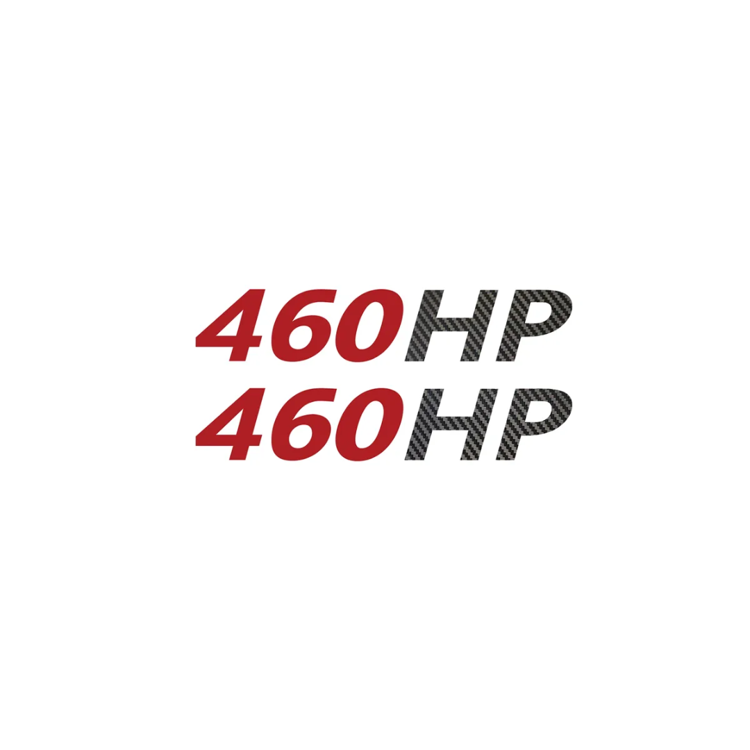 Corvette Mirror Horsepower Decals Pair - CA