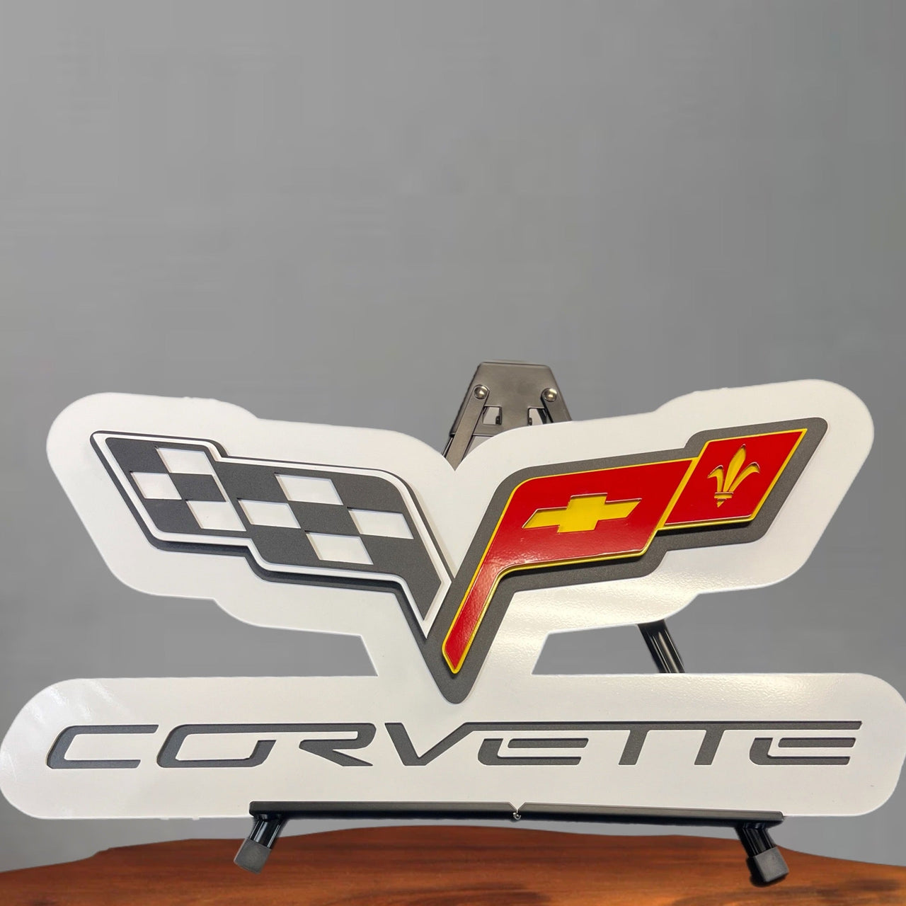 C6 Corvette 2005-2014 Logo Decorative 3D Metal Sign 24"
