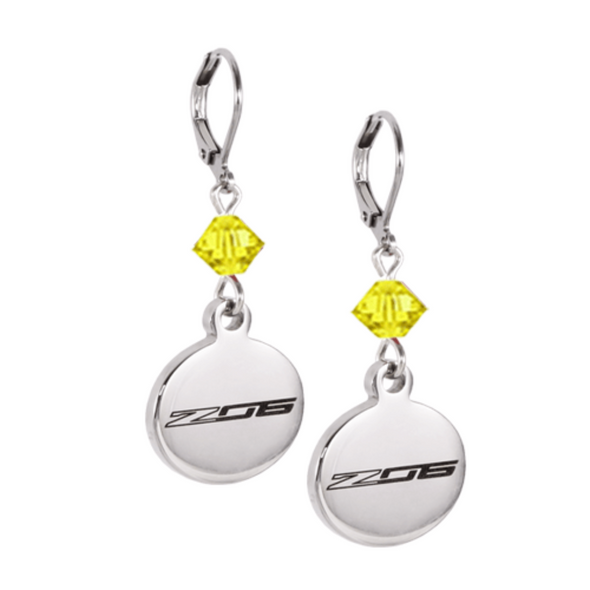 C7 Z06 Corvette | Emblem Crystal | 5/8'' Earrings