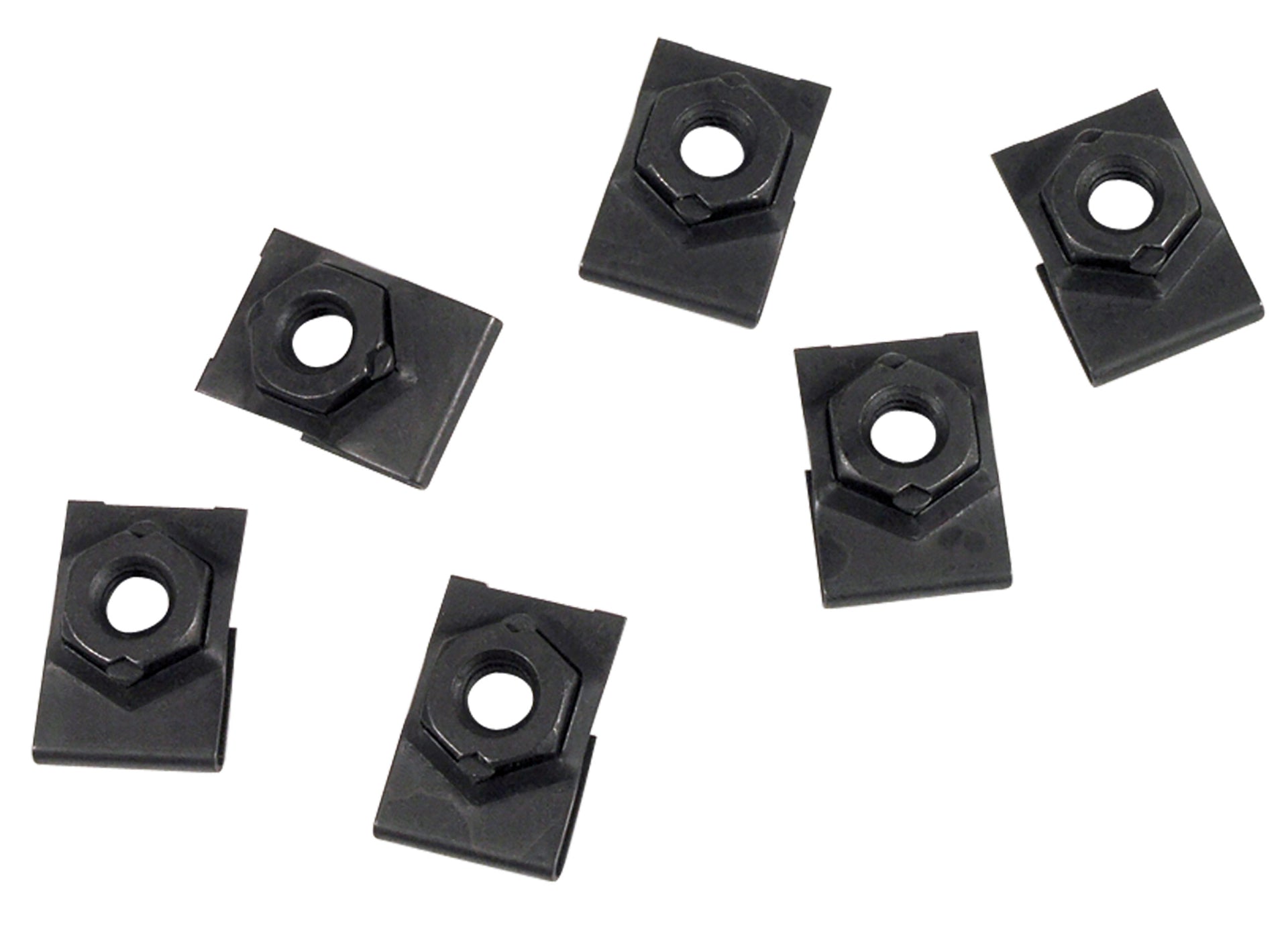 1965-1965 Corvette Fan Shroud U-Nuts. 396 - 6 Piece Set - CA-K1039-Corvette-Store-Online