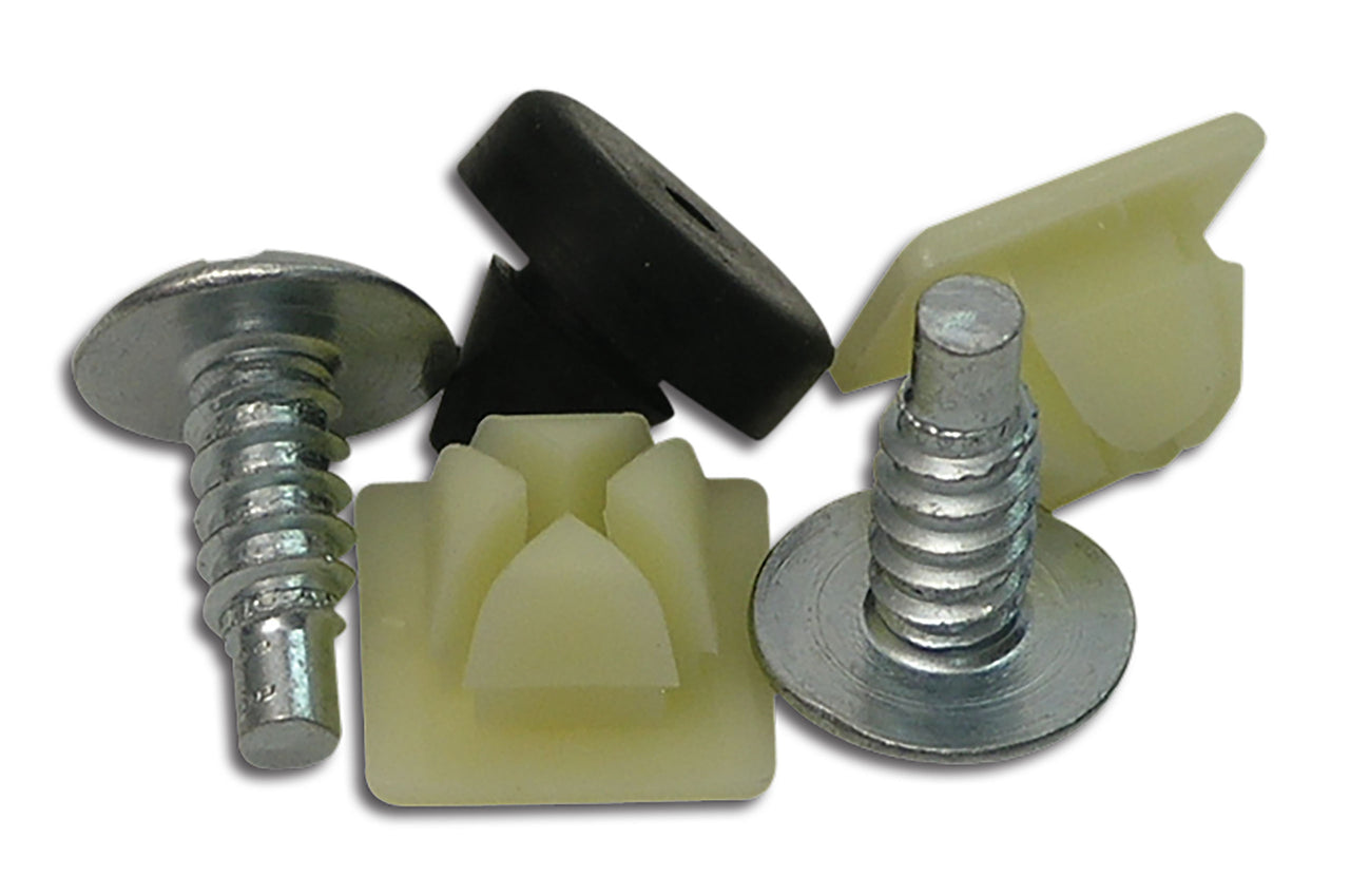 1966-1973 Corvette Rear License Plate Screw, Nut & Bumper Set. - CA-K1187-Corvette-Store-Online