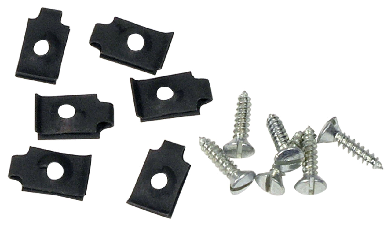 1956-1957 Corvette Headlight Ring Screws & J-Nuts. 12 Piece - CA-K1281-Corvette-Store-Online