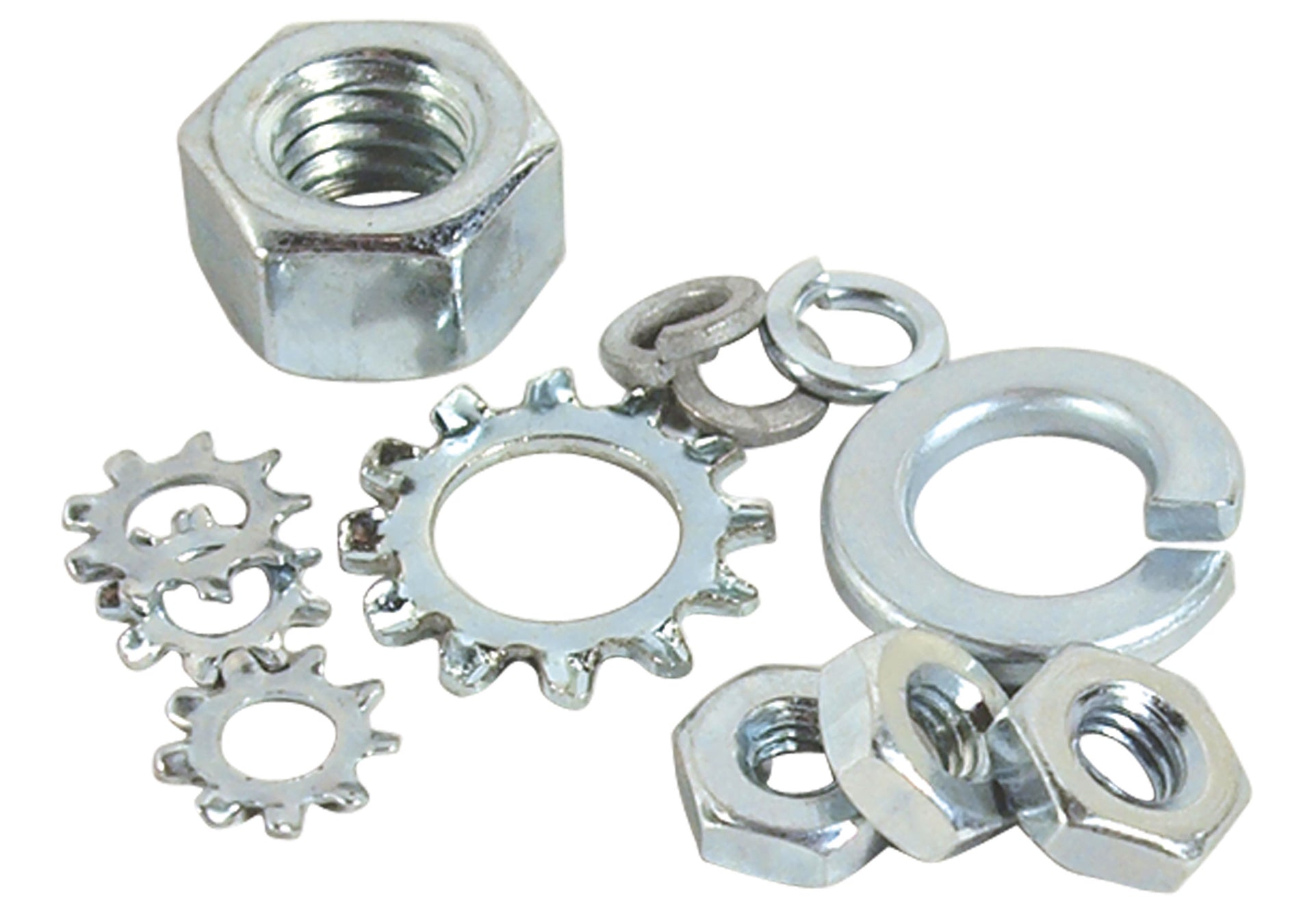 1956-1967 Corvette Starter Solenoid Terminal Nut & Lockwasher Set. - CA-K1333-Corvette-Store-Online
