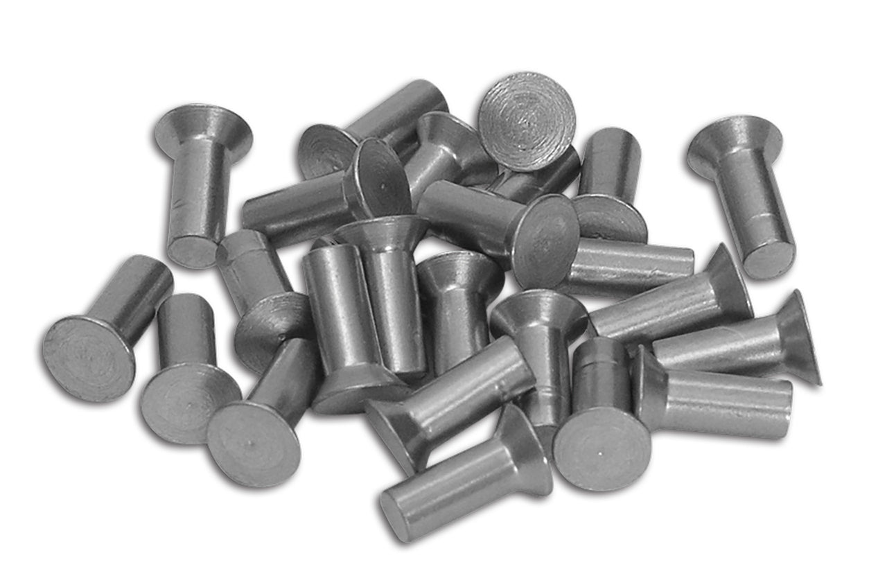 1953-1967 Corvette Body Assembly Rivets. Aluminum 25 Piece - CA-K1449-Corvette-Store-Online