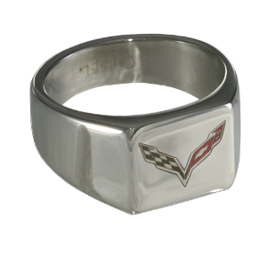 c7-corvette-color-emblem-polished-signet-ring-cufflinks-bundle