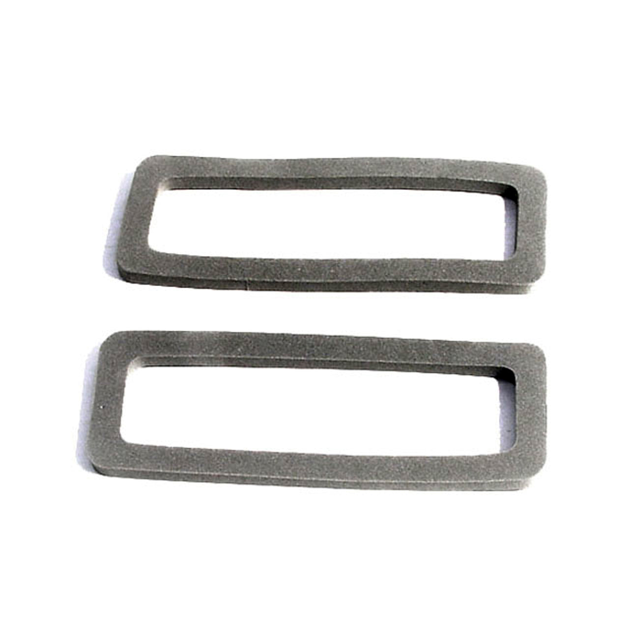 1967 Corvette Back-Up Light Lens Gaskets Made Of Gray Sponge Pair