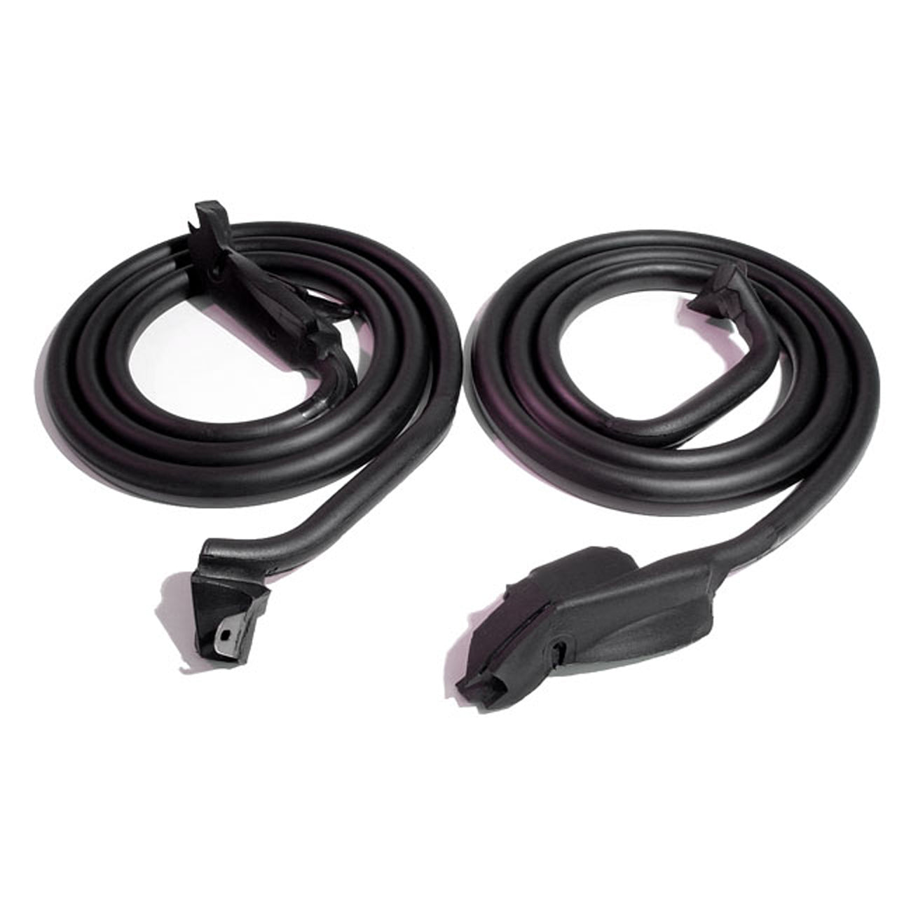 C3 1978-1982 Corvette Molded Door Seals With Molded Ends And Clips Pair R&L