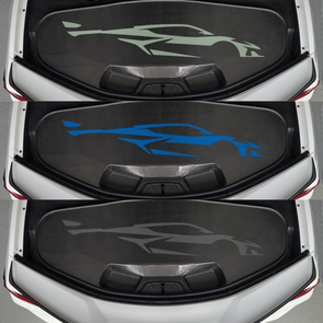 Corvette C8 Carbon Fiber Trunk Cover - Profile Logo