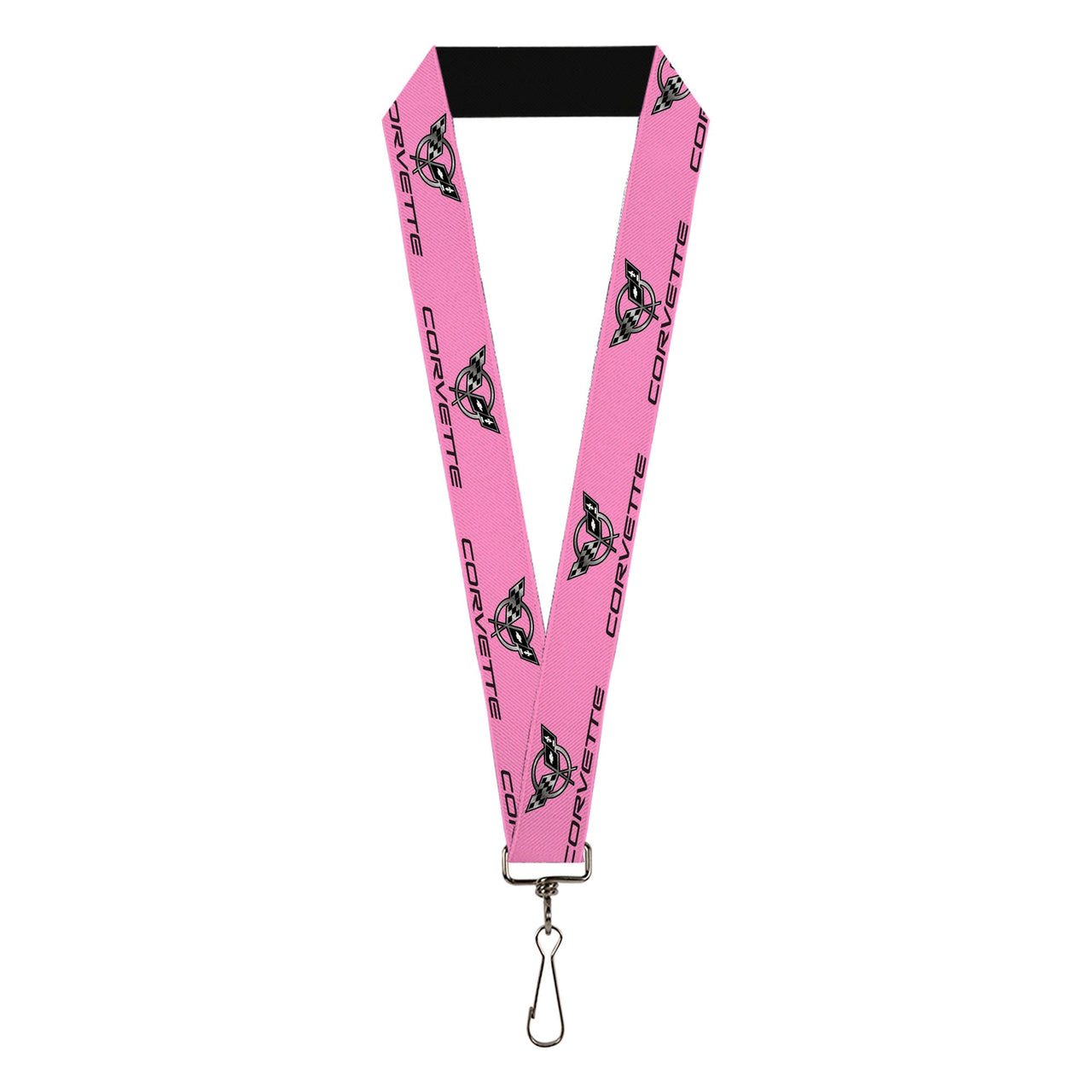 Corvette C5 Crossed Flags Logo Lanyard - 1.0"