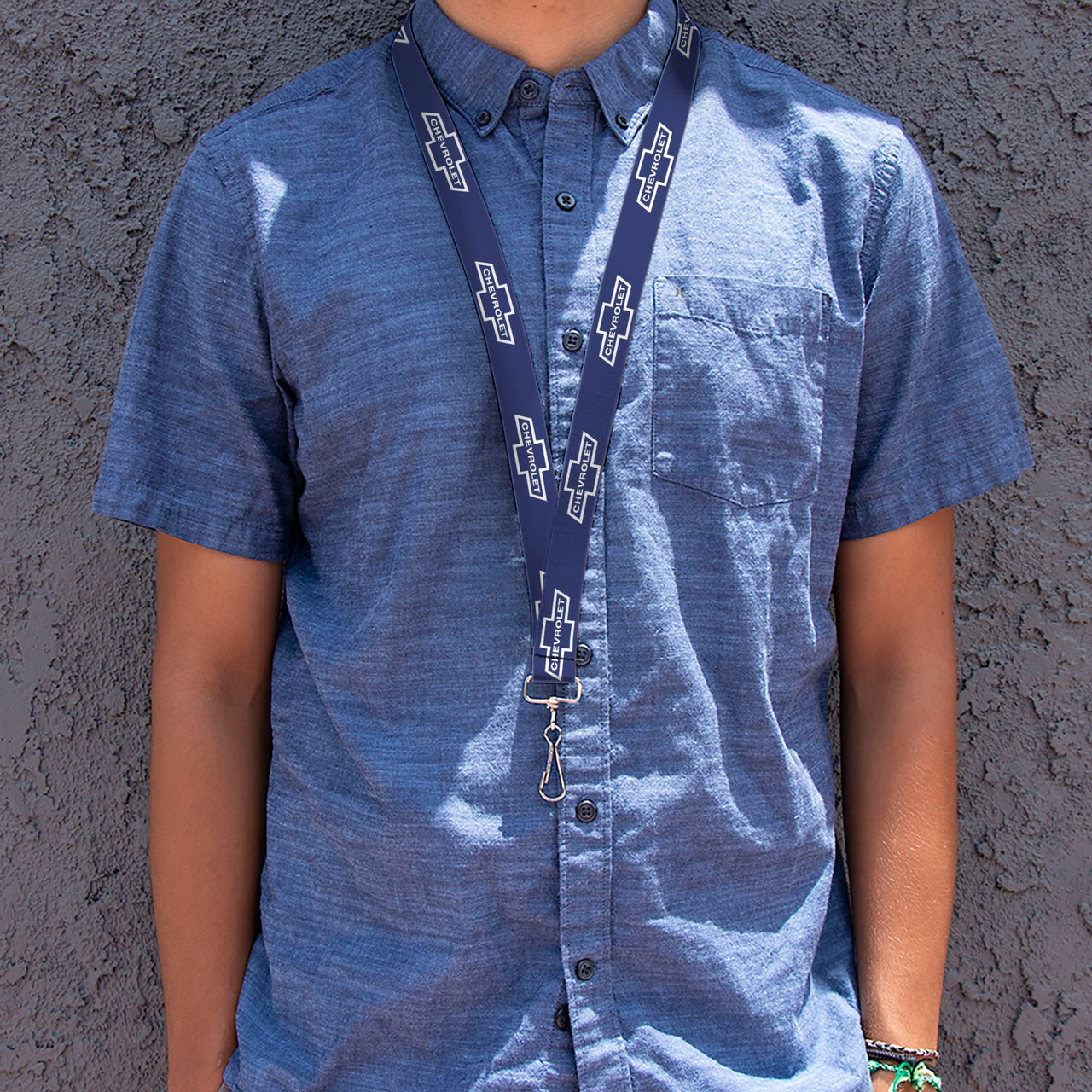 Lanyard - 1.0" - 1965 CHEVROLET Bowtie Blue White
