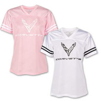 Ladies C8 Corvette Football Jersey