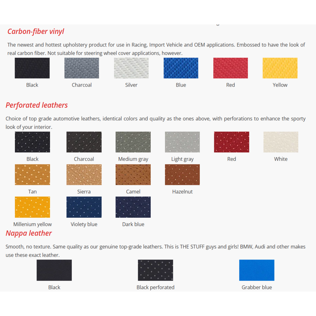 C6 2005-13 Chevrolet Corvette A Pillar Reupholstery Kit