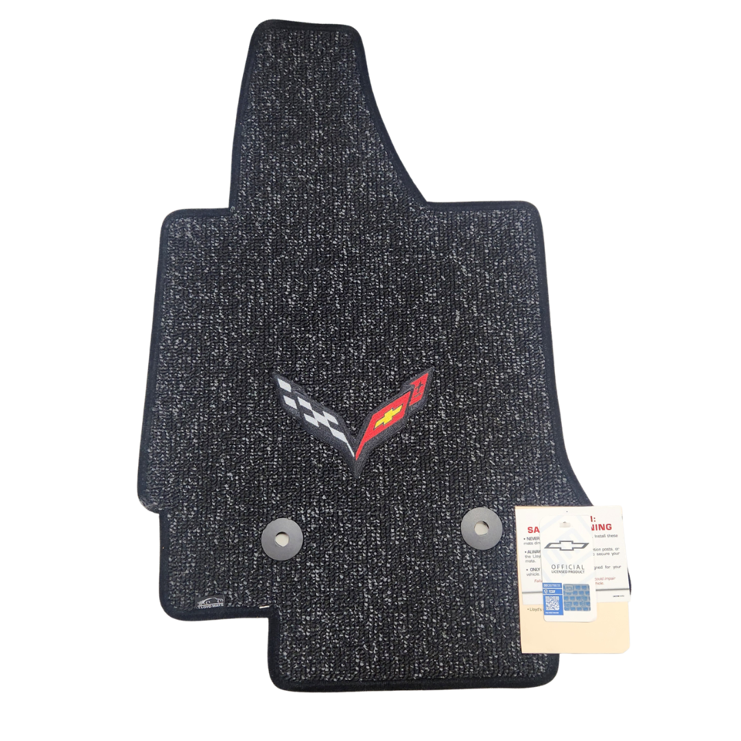 C7 2014-2019 Corvette Lloyd Berber 2 Floor Mats 2 pc Front Mats - Clearance