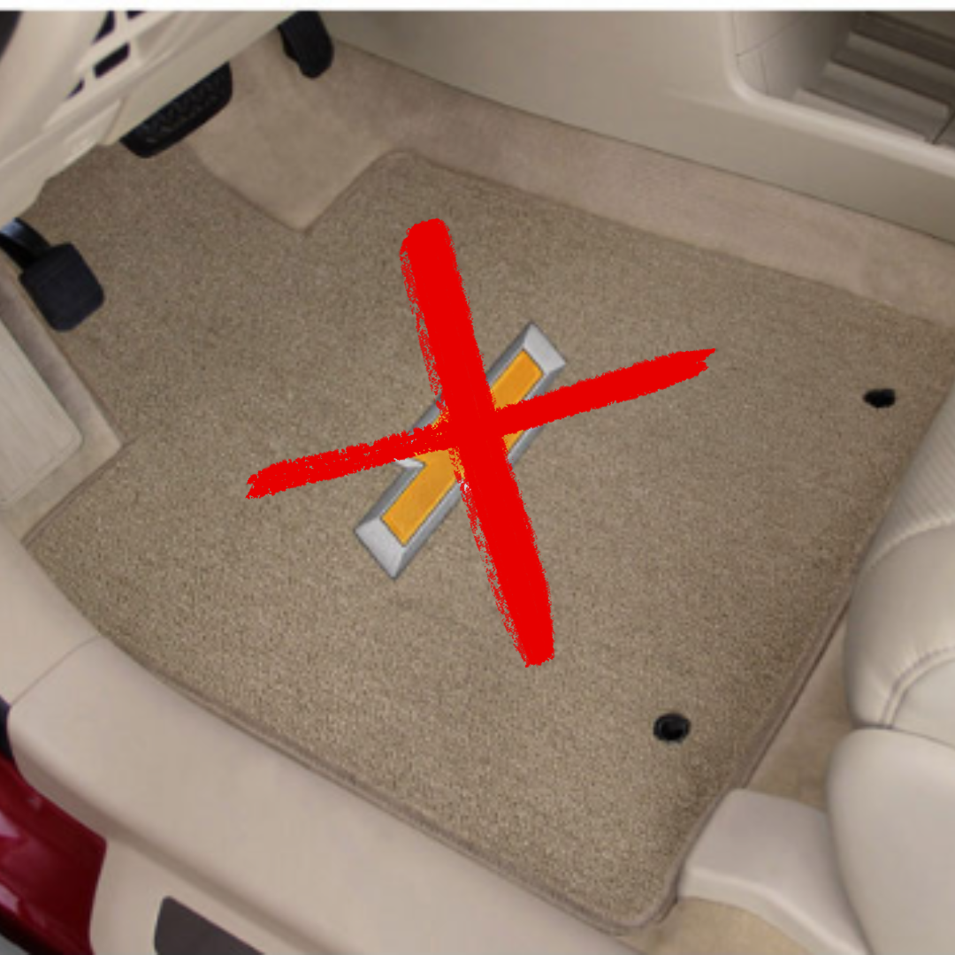 Lloyd Classic Loop C8 Corvette Floor Mats - 2 Piece Front Mat - No Logo