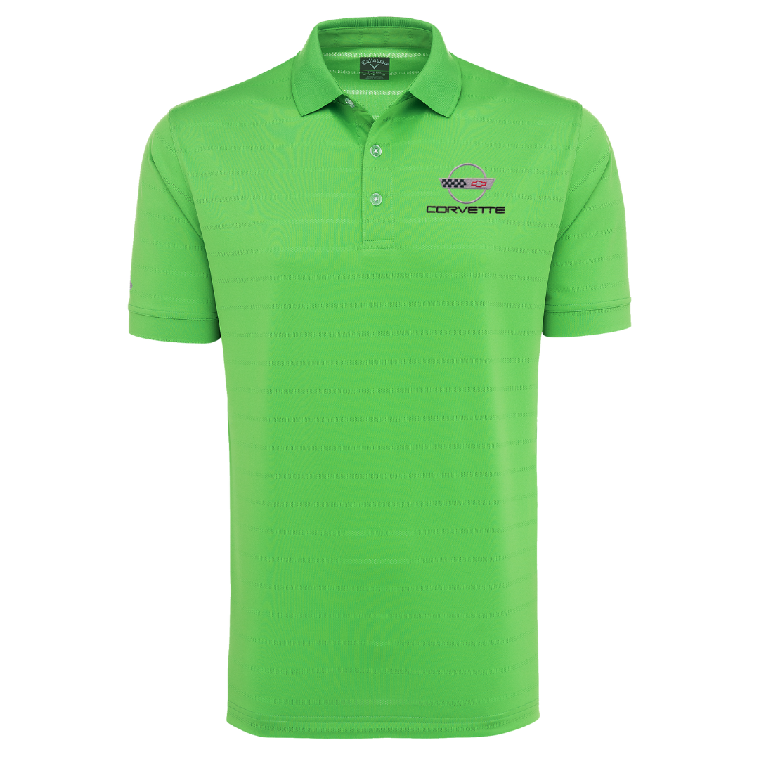 C4 Men's Corvette Stretch Half Zip Pullover & Callaway Opti-Vent Golf Polo Shirt Bundle - Green