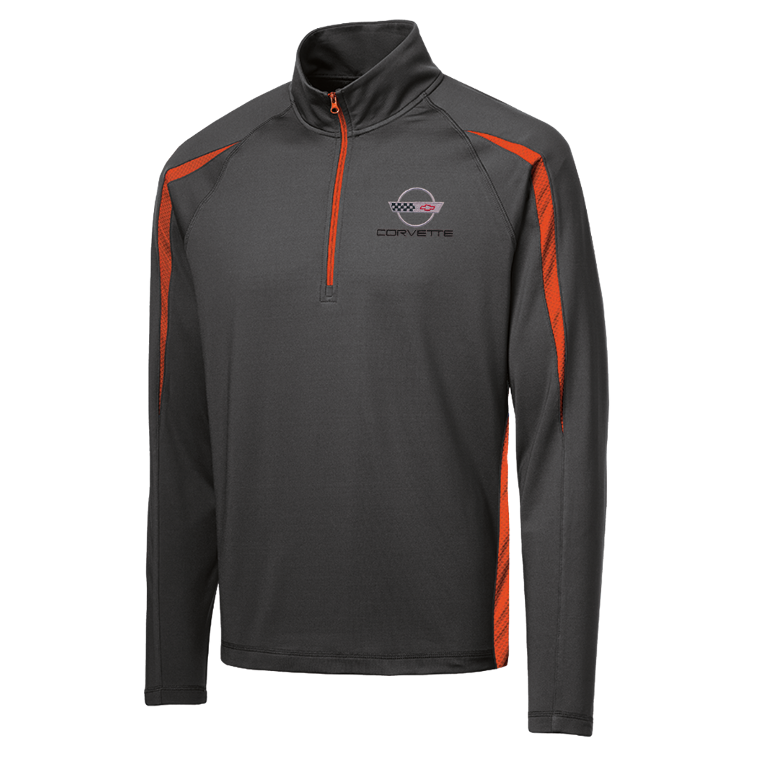 mens-c4-corvette-stretch-half-zip-pullover