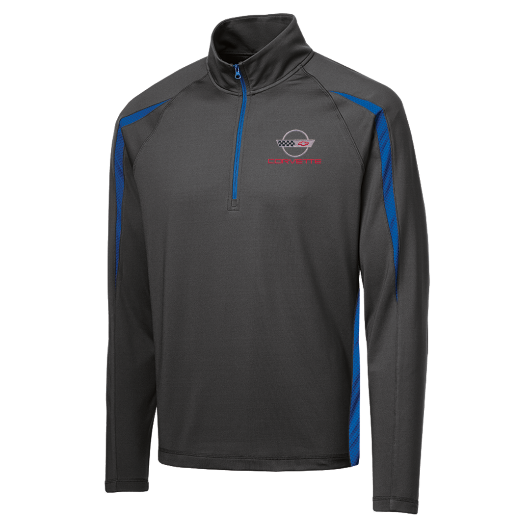mens-c4-corvette-stretch-half-zip-pullover