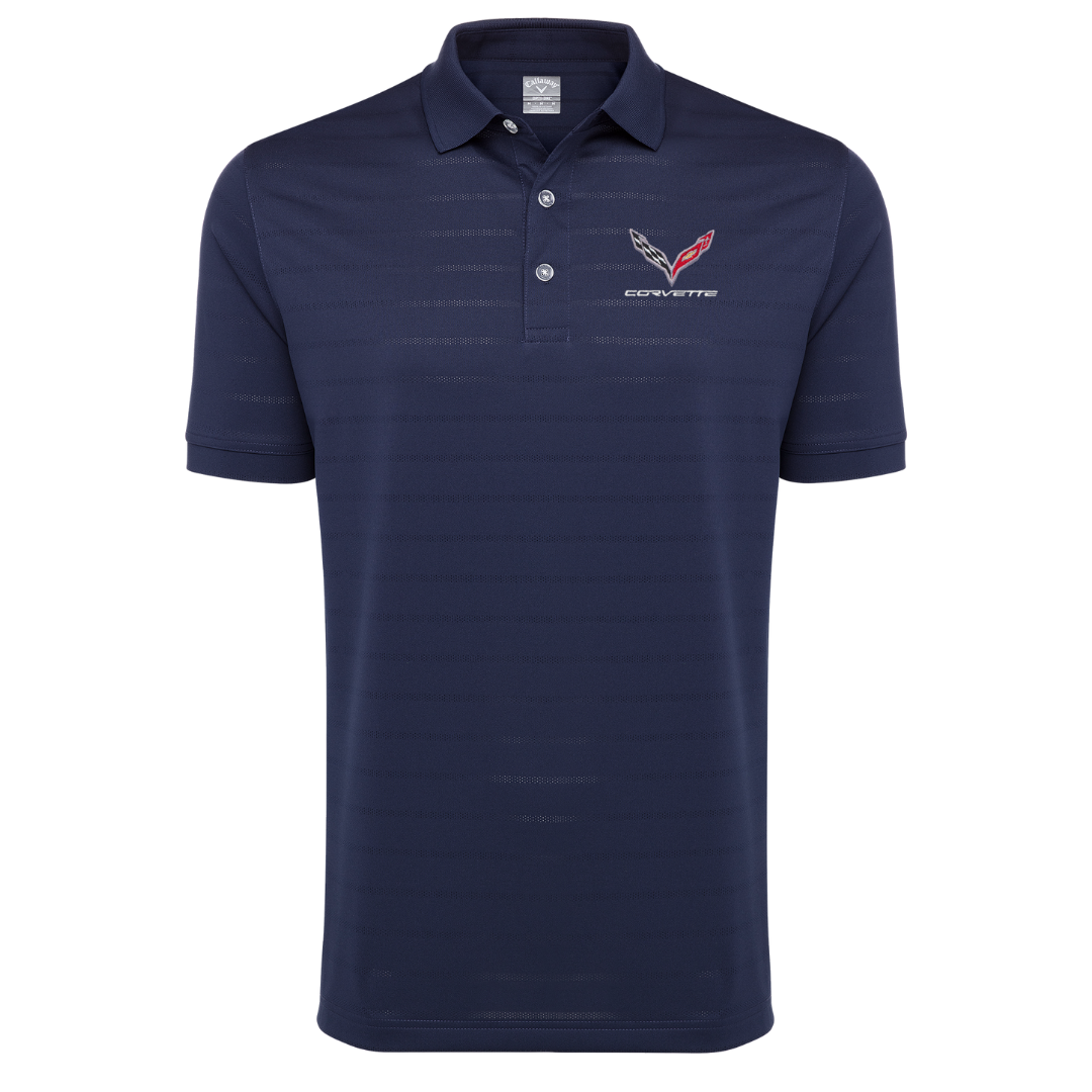 C2 Men's Corvette Stretch Half Zip Pullover & Callaway Opti-Vent Golf Polo Shirt Bundle - Red