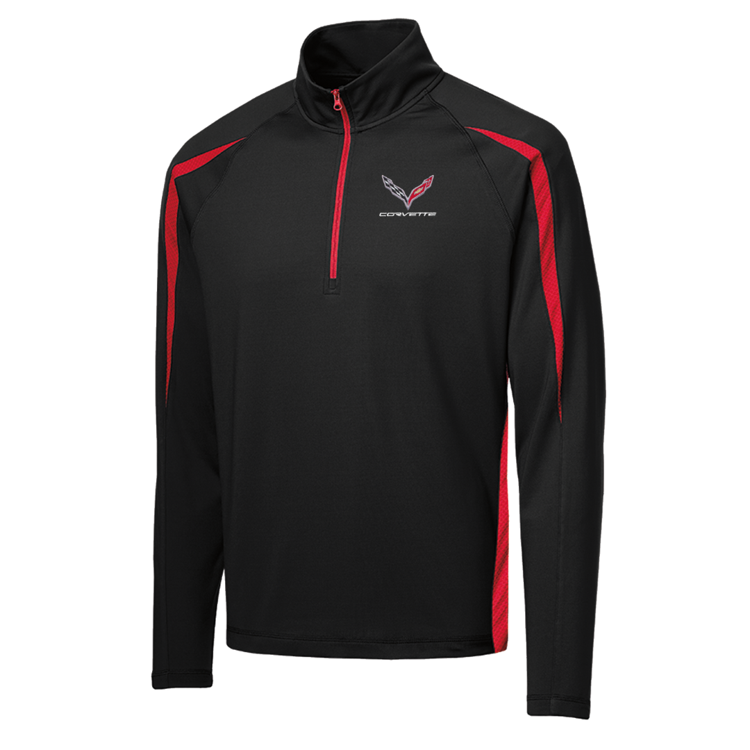 mens-c7-corvette-stretch-half-zip-pullover