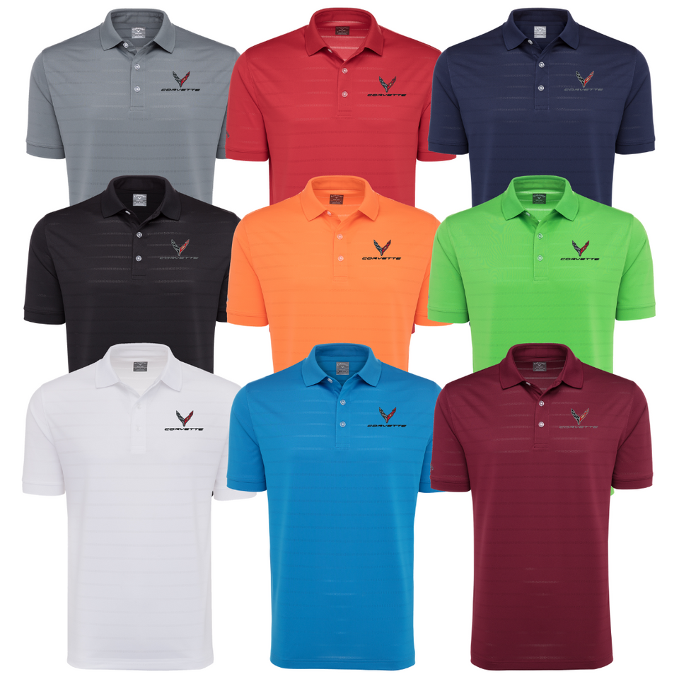 C4 Men's Corvette Stretch Half Zip Pullover & Callaway Opti-Vent Golf Polo Shirt Bundle - Black main image 0