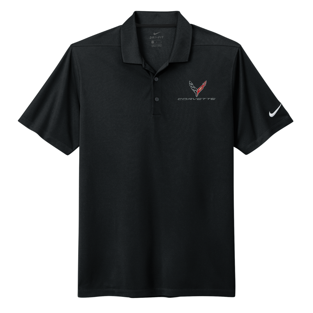 Men's C8 Corvette Nike Dri-FIT Micro Pique 2.0 Polo Shirt