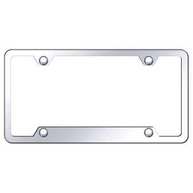 mirrored-4-hole-license-plate-frame-polished-stainless-steel