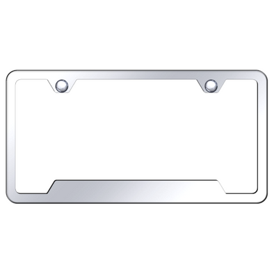 mirrored-license-plate-frame-polished-stainless-steel