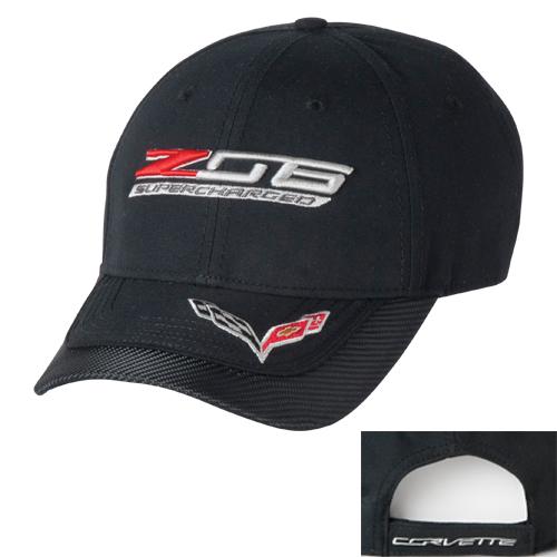 Z06 Supercharged Corvette Carbon Fiber Hat / Cap