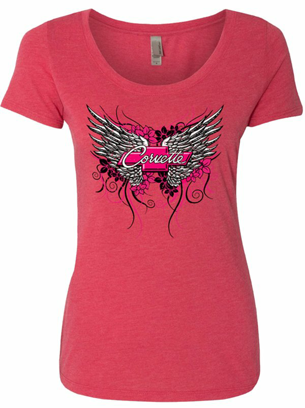 Ladies Pink Corvette T-Shirt & Hat Bundle