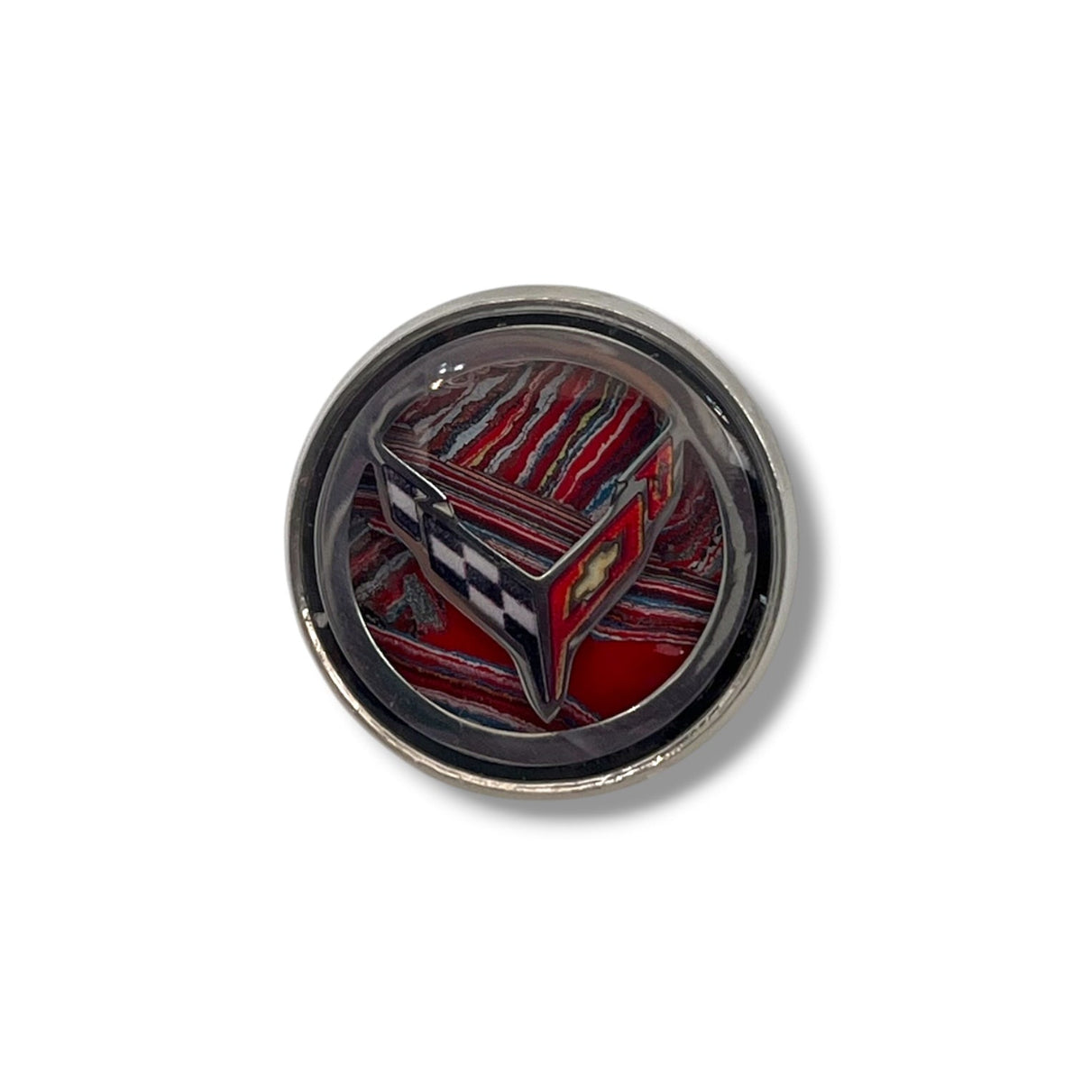 Corvette Lapel Pin | Reclaimed Bowling Green Paint