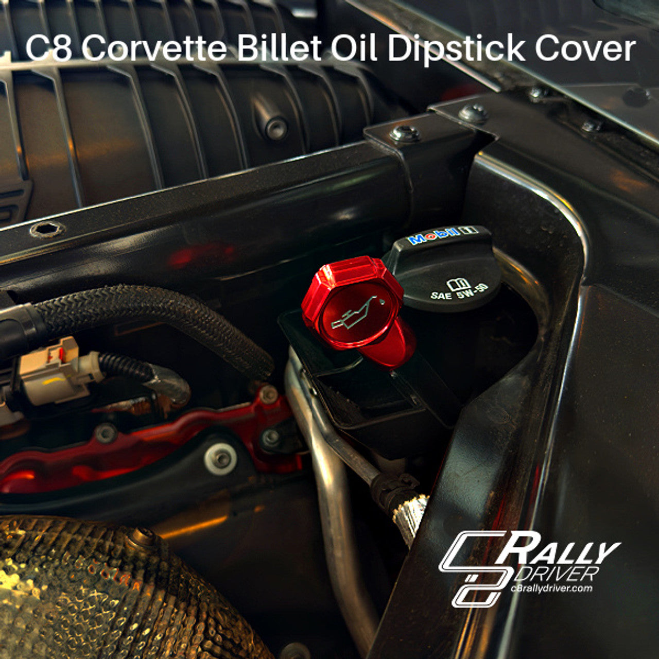 C8 Corvette 2020-2026 Billet Oil Dipstick Cover | Corvette Store