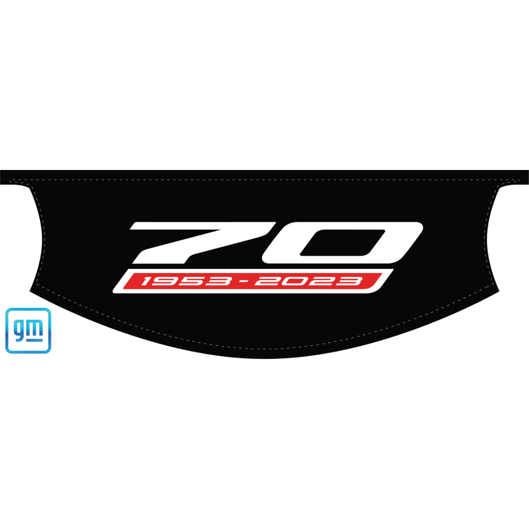 The Original C8 Corvette Trunk Cover - 70th Anniversary (2023) HTC White Emblem
