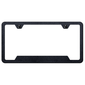 rugged-black-license-plate-frame-powder-coated-stainless-steel