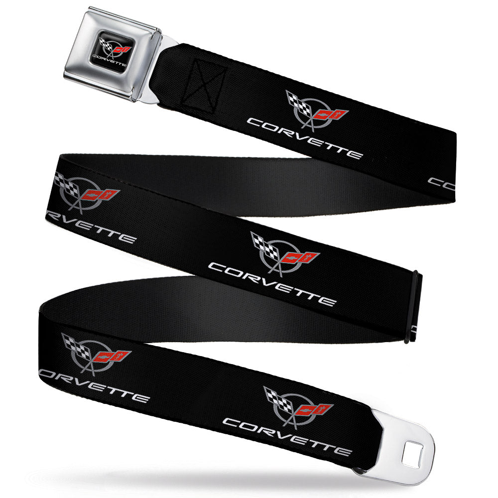Corvette C5 Crossed Flags Logo Seatbelt Belt