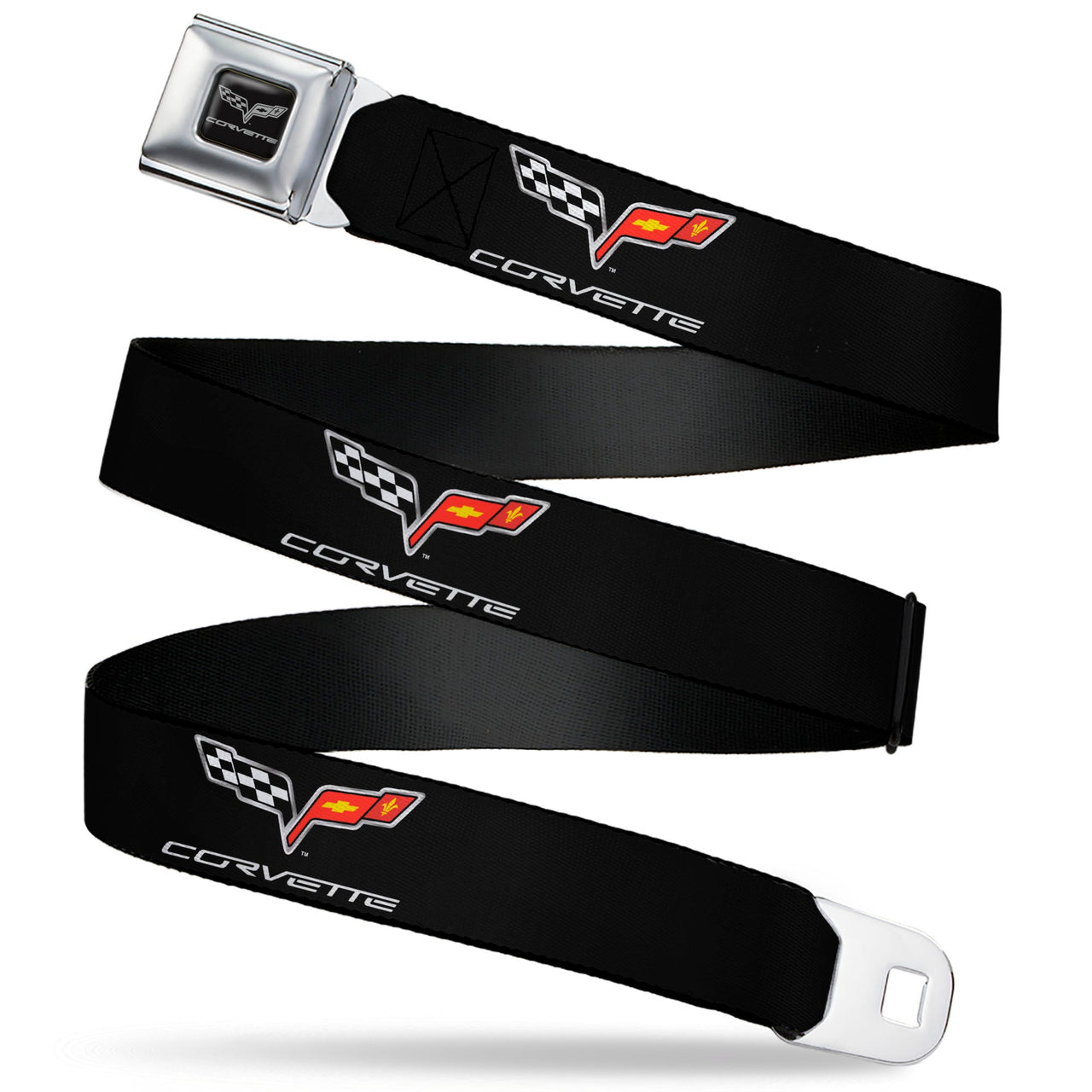 C6 Seatbelt Belt - C6 Logo REPEAT Webbing