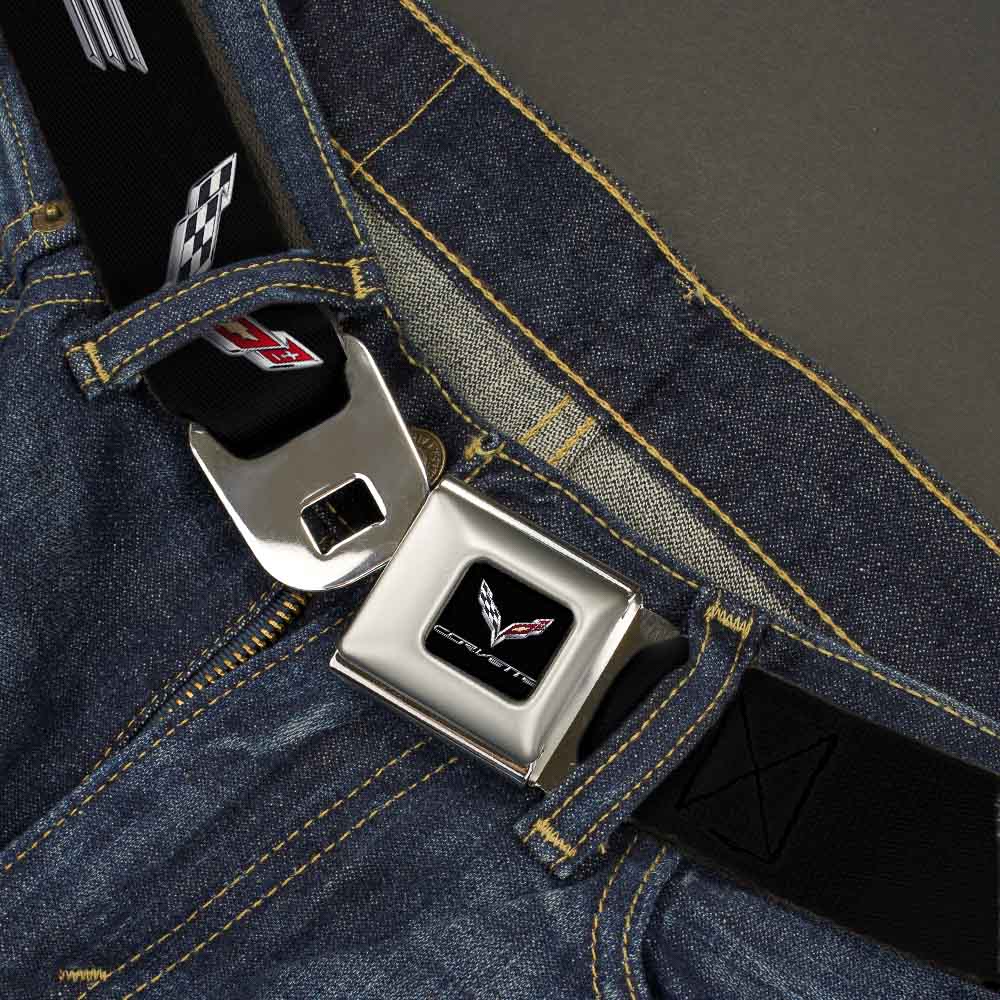 Corvette C7 Logo Seatbelt Belt