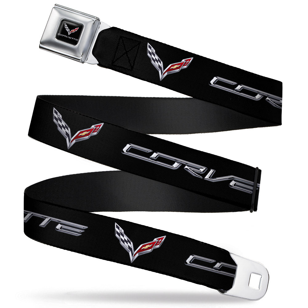 Corvette C7 Logo Seatbelt Belt