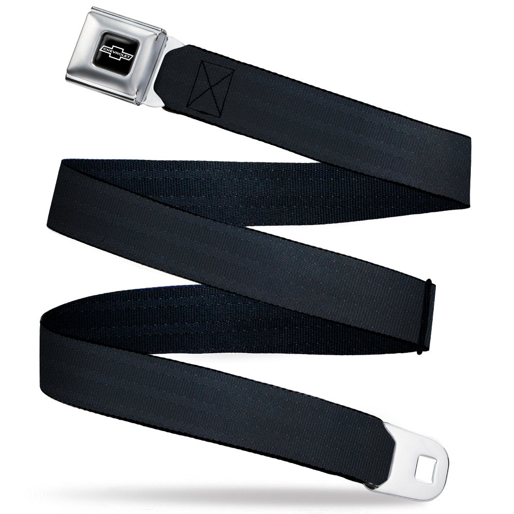 1965 Chevrolet Bowtie Black & White Seatbelt Belt - Blank Webbing
