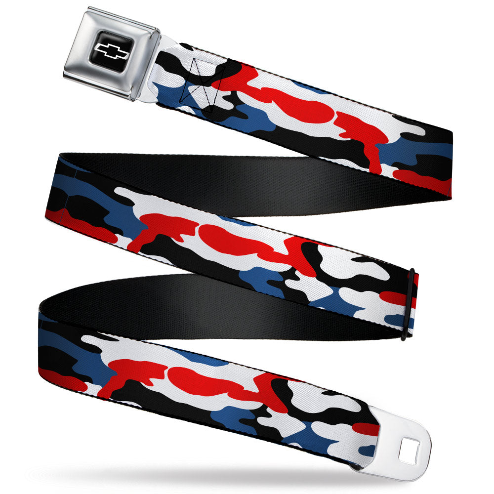 Chevy Americana Camo Red White & Blue Seatbelt Belt