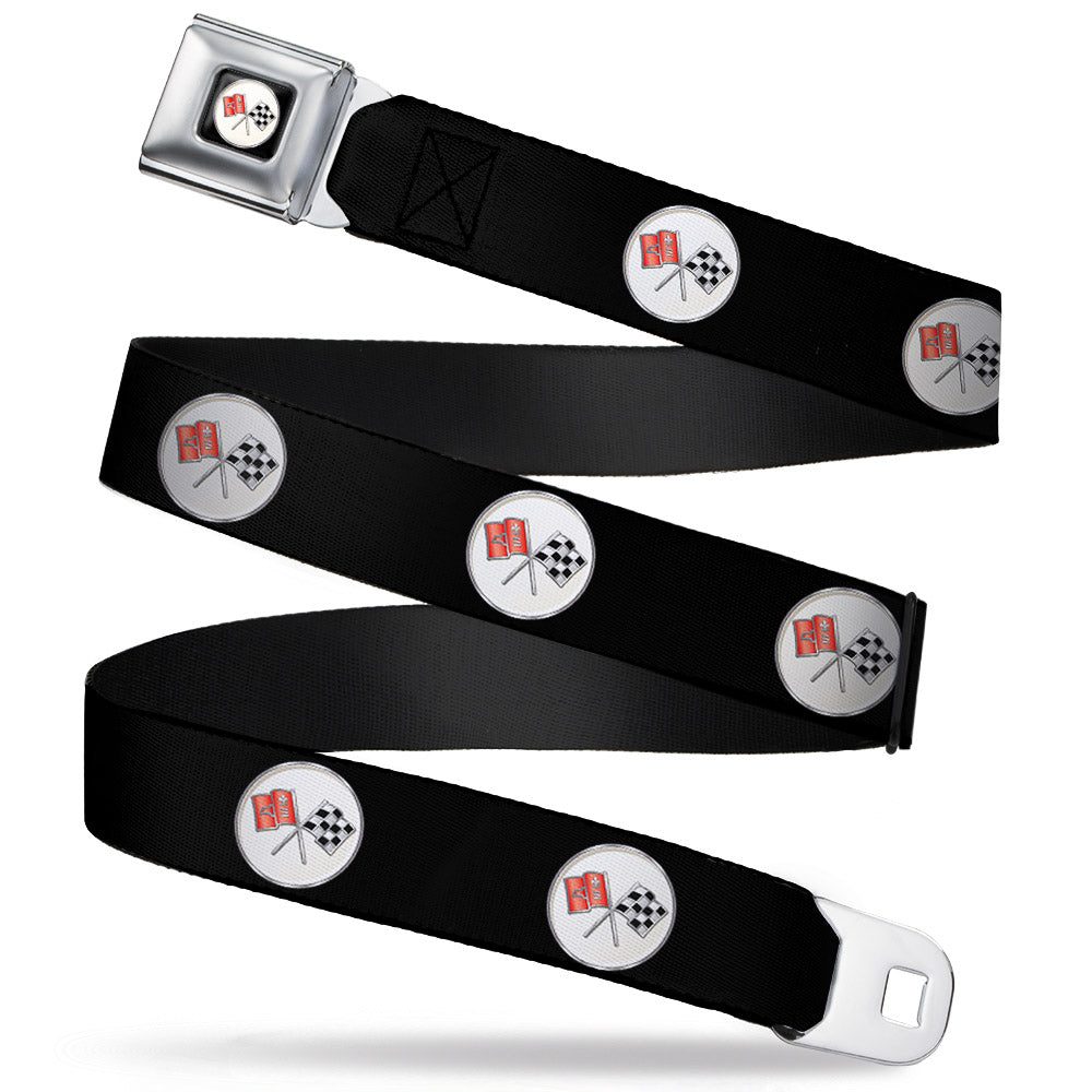 Corvette C2 Flags Logo Seatbelt Belt
