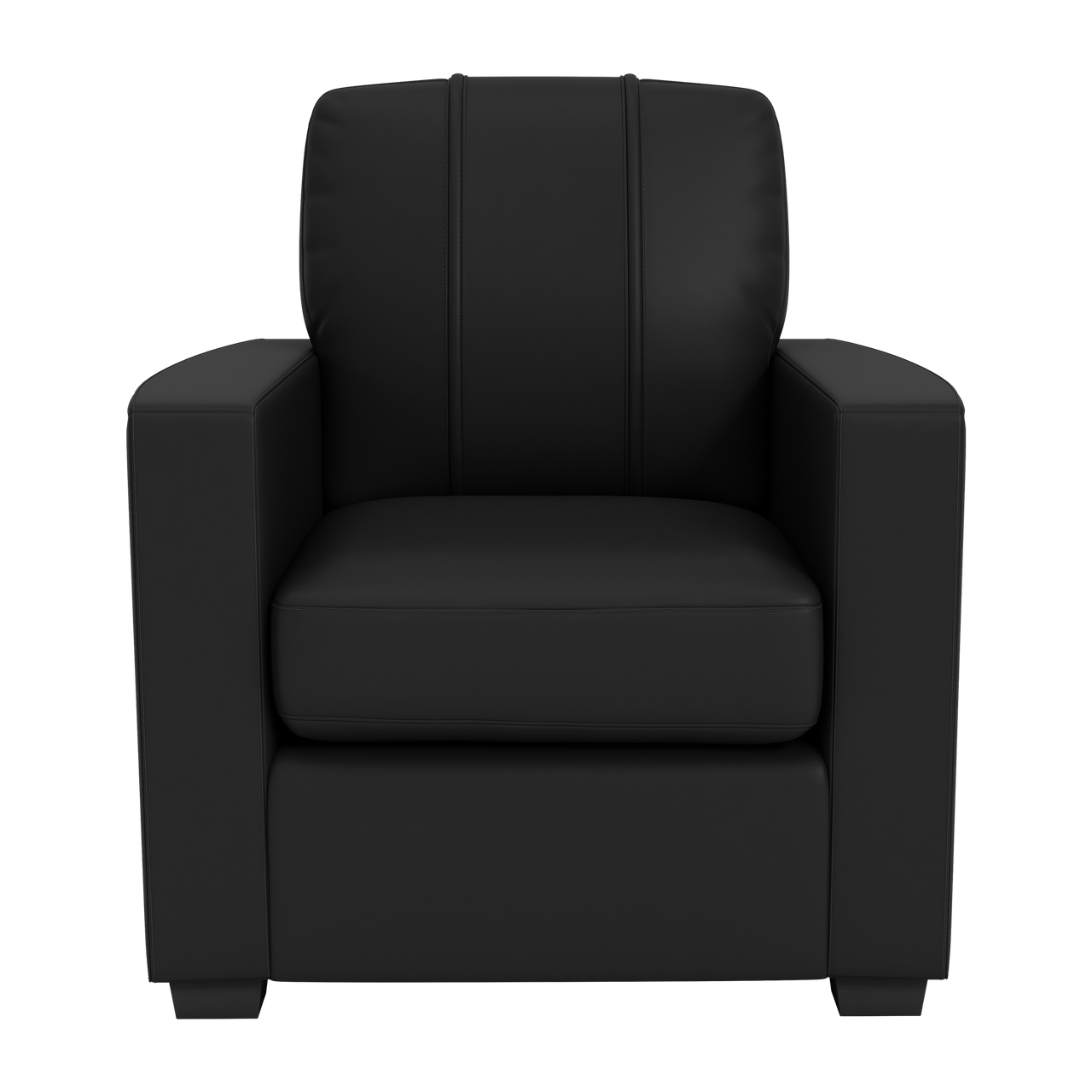 Silver Club Chair with C8 Corvette Coupe Logo
