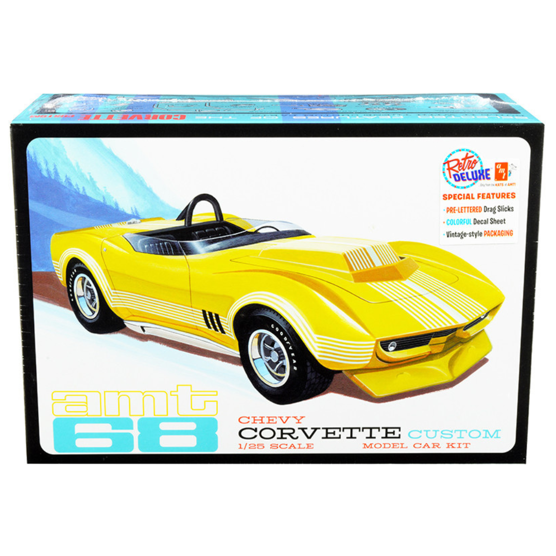 Skill 2 Model Kit 1968 Chevrolet Corvette Custom 1/25 Scale Model Car
