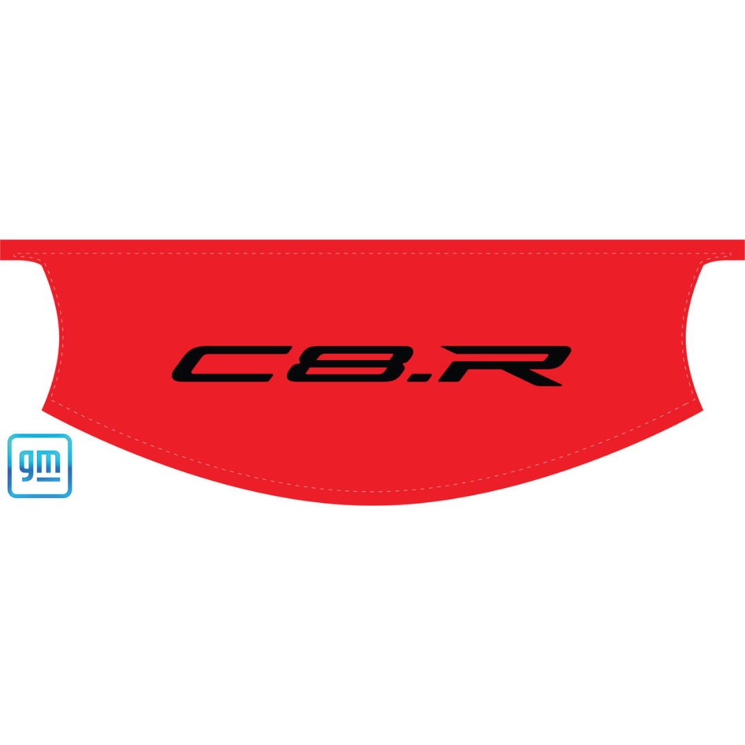 The Original C8 Corvette Convertible Trunk Cover - Black C8.R Logo