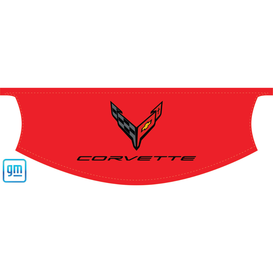 The Original C8 Corvette Convertible Trunk Cover - Black Corvette Logo