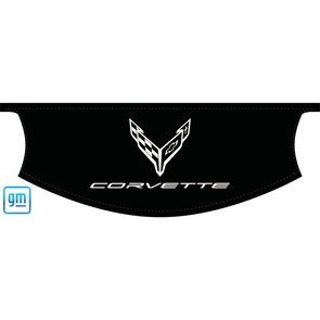 The Original C8 Corvette Convertible Trunk Cover - Mono White Corvette Logo