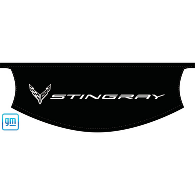 The Original C8 Corvette Convertible Trunk Cover - Mono White Stingray Logo