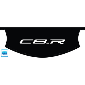 The Original C8 Corvette Convertible Trunk Cover - White C8.R Logo