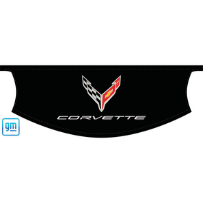 The Original C8 Corvette Convertible Trunk Cover - White Corvette Logo