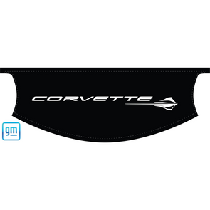 The Original C8 Corvette Convertible Trunk Cover - White Corvette Script Stingray Logo