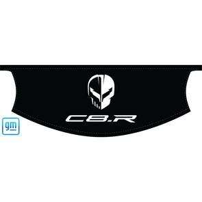 The Original C8 Corvette Convertible Trunk Cover - White Jake C8.R Logo